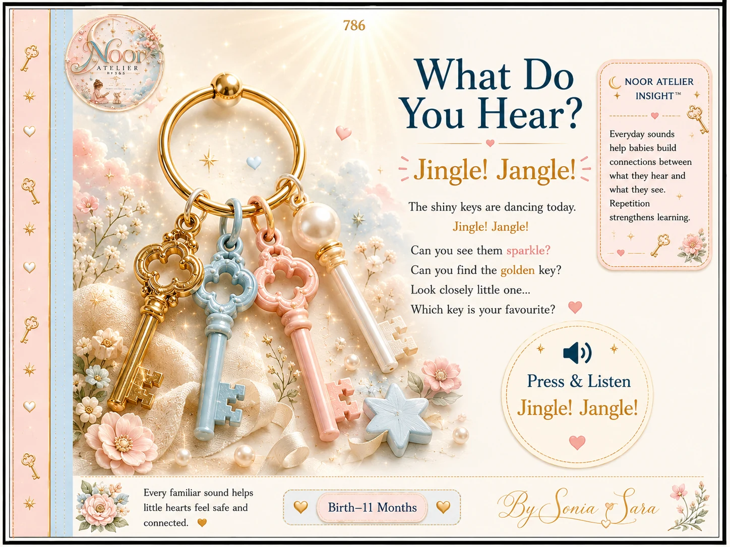 What Do You Hear? Jingle Jangle sound-and-story page